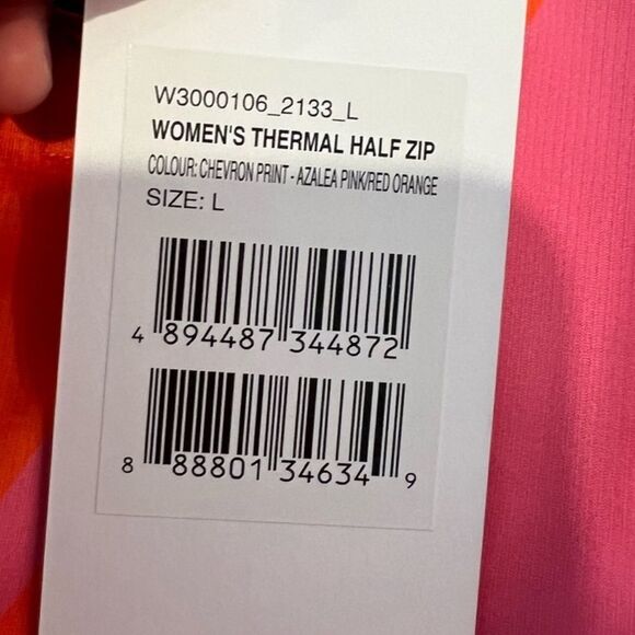 NEW Perfect Moment Thermal SET Azalea Pink and Orange Chevron Print Size Large - Picture 10 of 14